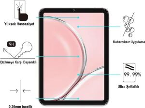 Galaxy Tab S9 Plus 12.4 Inç Ekran Koruyucu Nano Flexible Şeffaf SM-X810