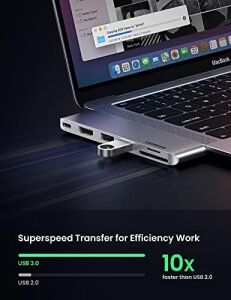 Pro Air Için Thunderbolt 3 Type-C HDMI USB 3.0 Tf Sd Kart Okuyucu Hub Adaptör