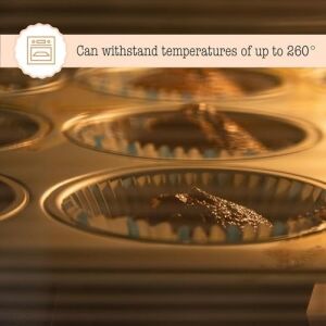 Sogud 12'li Muffin Kalıbı - Yapışmaz Metal Cupcake Kalıbı - Fırına Uygun Kek ve Muffin Pişirme Tepsisi - Yuvarlak Gözlü Dayanıklı Kek Kalıbı - Kolay Temizlenir - Ev Tipi Kullanıma Uygun