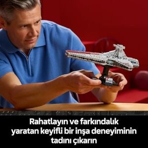 Venatör Sınıfı Saldırı Kruvazörü 75441 - Yetişkinler Için Orijinal Detaylar ile Isim Levhalı Sergileme Standı Içeren Koleksiyonluk Yaratıcı Model Yapım Seti, Hediye Fikri (643 Parça)