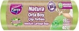 Natura Büzgülü Çöp Torbası Orta Boy 15’li