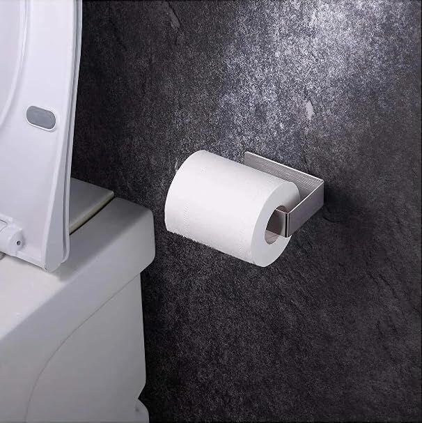 Paslanmaz Çelik Wc Kağıtlık Tuvalet Kağıtlığı Tuvalet Kağıdı Askısı Yapışkanlı Tasarım