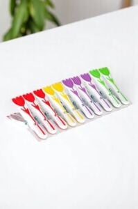 New-Max Elite Lale Desenli Silikon Mandal, Beyaz, 30 Adet