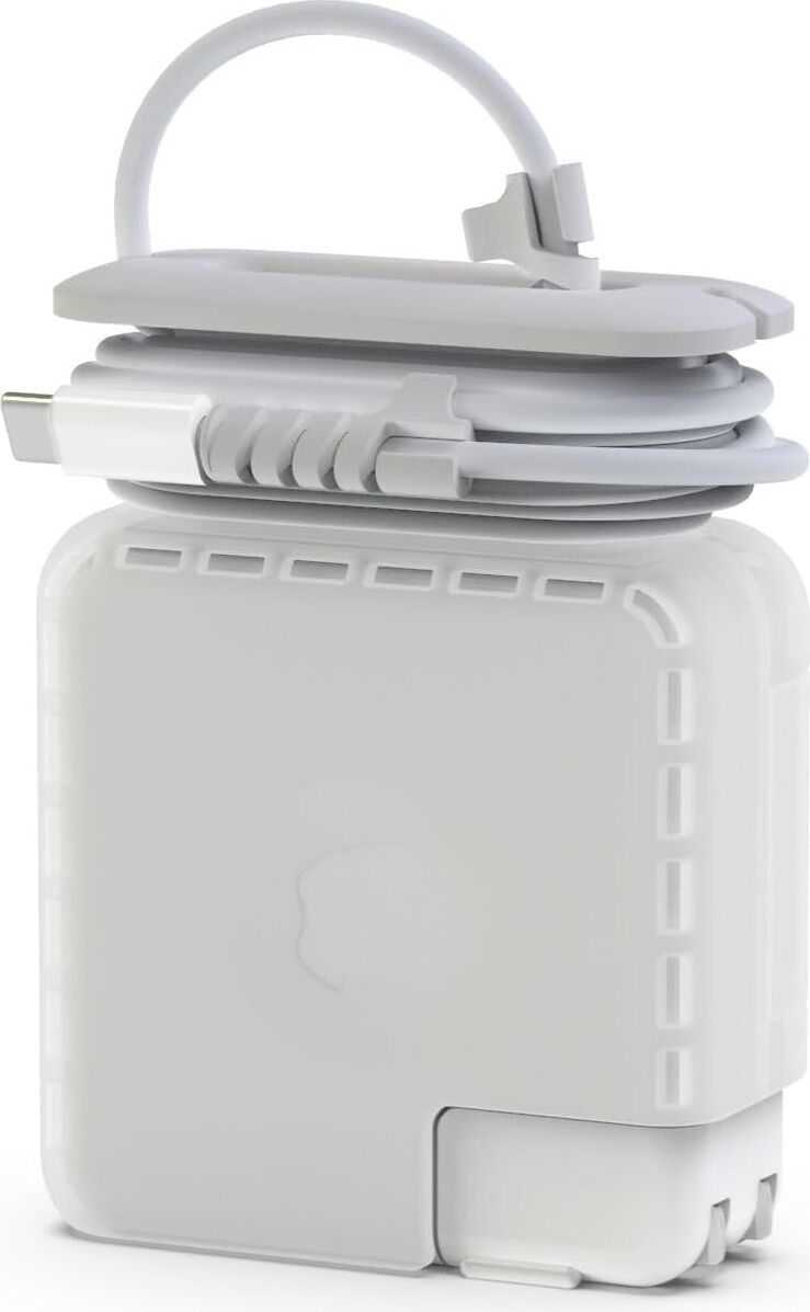 MacBook Şarj Adaptör Kılıfı 60W Magsafe 1-2 61W 67W Usb-C Uyumlu A1708 A1989 A2159 A2338 A2442 A2779 | Sert Koruyucu Adaptör Kapak Kablo Düzenleyici Şeffaf