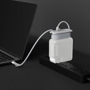 MacBook Şarj Adaptör Kılıfı 60W Magsafe 1-2 61W 67W Usb-C Uyumlu A1708 A1989 A2159 A2338 A2442 A2779 | Sert Koruyucu Adaptör Kapak Kablo Düzenleyici Şeffaf