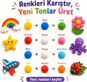 Hayal Gücü Kil Seti - 12 Renkli Hava ile Kuruyan Zıplayan Kil Hamuru, Yumuşak ve Kolay Şekillenen, Kokusuz, Eğitici Aktivite Seti -