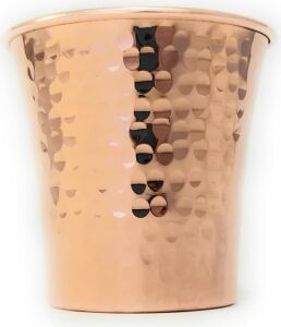 Dede Copper - cc Serisi (15OZ) - El Yapımı Süper Ağır Içecek Bardağı Veya Servis Soğuk Içecekler ve Kokteyl Kupası, Içi Kalay Kaplı Saf Katı Bakır El Yapımı Bardak (Dövülmüş)