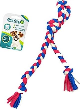 Düğümlü Diş Ipi Beyaz Mavi Kırmızı 42 cm
