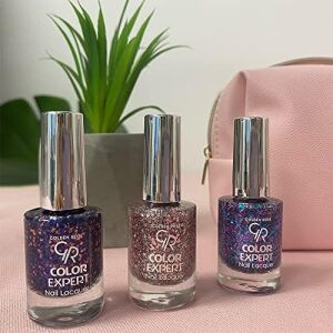 Expert Nail Lacquer Glitter No: 613 - Geniş Fırçalı Işıltılı Oje 10.2 ml