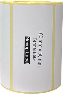 100X50 mm Termal Etiket, Barkod/adres/kargo Termal Etiketleri,  ve Diğer Yazıcılarla Uyumlu