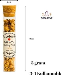 Perlotus Meşe Elma Kiraz Ağacı Viski Tütsüleme Talaşı 5 gr x 3 Adet Camtüpte