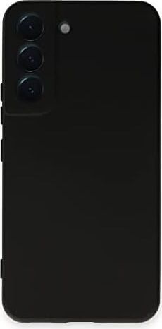 Galaxy S22 ile Uyumlu Kapak Kamera Korumalı Içi Kadife Lansman Silikon Kılıf - Siyah