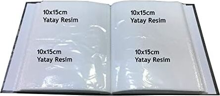 Fotoğraf Albümü 10X15CM 200 Lük Renkli Fotoğraf Makinesi Desenli Anı Albümü