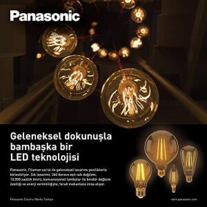 E14 Fil Lamba, Sarı Işık 4W 470LM 2700K Clear