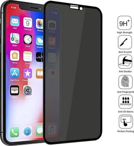 iPhone 14 Pro Max Gizli Hayalet Ekran Koruyucu, Yandan Görünmeyen Full Ekran Koruyucu Cam, Tam Gizlilik Tam Koruma.