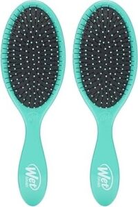 Wet Brush Orijinal Detangler Saç Fırçası, Amazon Aqua- Ultra Yumuşak Intelliflex Kıllar - Dolaşık Açıcı Saç Fırçası Dolaşıklıklar - Tüm Saç Tipleri (Islak ve Kuru Saç) - Kadın ve Erkek (2'li