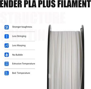 Creality Ender Pla Plus 1.75 mm 1 kg Beyaz Filament
