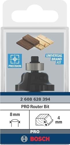 2 608 Aksesuarı 628 394 Profil Freze B 8 Mm, R1 4 Mm, B 8 Mm, L 12,7 Mm, G 54 mm