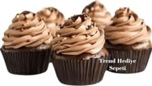 Takribi 200 Adet Orta Boy Kahverengi Muffin Kek Kalıbı, Browine Kalıbı 50X30 Mm, Cupcake Kağıdı