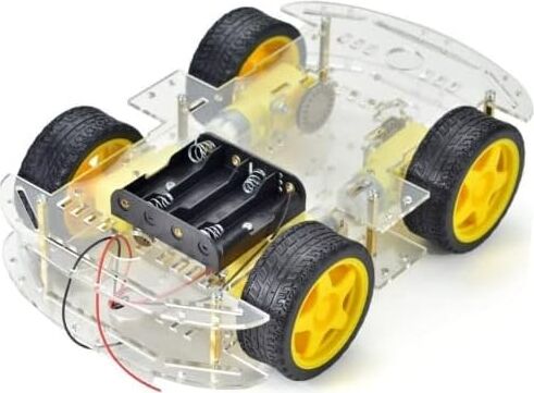 Arduino 4WD Robot Araba Platform Kiti Seti Şeffaf