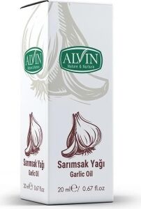 Alvin Sarımsak Yağı Garlic Oil, Dökülen ve Yıpranmış Saçlara Özel, 20 ml