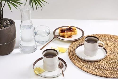 Chopin Bakır 2 Kişilik Çay Fincan Takımı 200CC