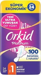 Platinum Hijyenik Ped Normal (Boy 1) Süper Ekonomik Paket 24 Adet Ped