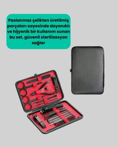 Kompakt ve Şık Tasarımlı 17 Parça Bakım Seti Yeni Nesil