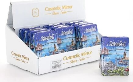 Taşlı Istanbul Tasarımı El Aynası Ince Model 7