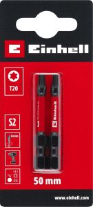 Orijinal  Darbeli Bit Seti, 2 Parça, 50 Mm, T20 (S2 Çelik, Torsiyon Bölgesi, Verimli Güç Aktarımı, Kırmızı Renk Halkası, E 6.3 Sap) - 49131240