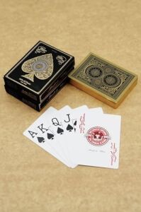 Gold Jumbo Plastik Su Geçirmez Jumbo Blackjack Iskambil Oyun Kağıdı CIN885SR