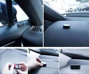 Busstier Oto Sahte Alarm Güvenlik Sistemi, Yanıp Sönen LED Işık, Güneş Enerjili Şarjlı