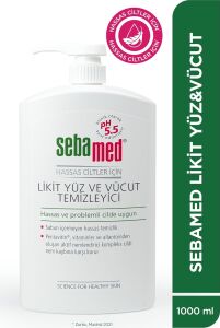 Hassas Ciltler Için Pentavitin Içerikli Nemlendirici Etkili Yüz ve Vücut Temizleme Jeli 1000 ml