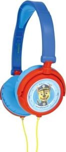 Paw Patrol Chase Kulaklık, Sınırlı Ses Gücü, Katlanabilir ve Ayarlanabilir, Mavi/kırmızı, HP015PA