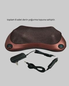 Ergonomik Derin Yoğurmalı Boyun Bel Sırt Masaj Cihazı Priz Çakmak Girişli