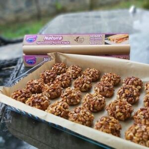 Natura Ağartılmamış Hazır Pişirme Kağıdı 10 Yaprak x 5 Paket