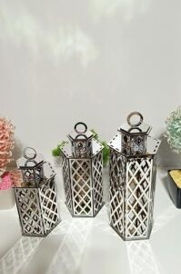 Veher Gümüş Dekoratif Mumluk
