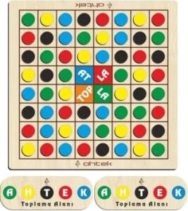 Ahşap Atla Topla Zeka ve Strateji Oyunu, Skippity, Zıp Zıp Oyunu ETICSET253