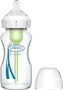 9 OZ/270 ml Geniş Ağız Cam Biberon, Tekli Paket (91700)