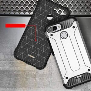 Xiaomi Redmi 6 ile Uyumlu Çift Katman Koruyucu Crash Military Tank Kılıf - Mavi
