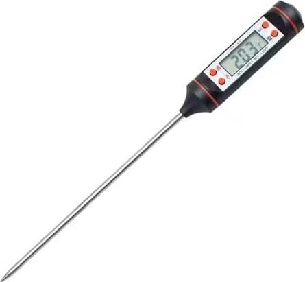 Profesyonel Dijital Gıda ve Et Termometresi, Paslanmaz Çelik Uzun Prob, LCD Ekranlı Hızlı ve Hassas Ölçüm, Bbq Izgara Fırın Mutfak Kullanımı, -50°c / 300°C Geniş Ölçüm Aralığı, Taşınabilir ve Dayanık
