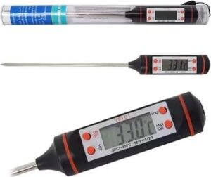 Profesyonel Dijital Gıda ve Et Termometresi, Paslanmaz Çelik Uzun Prob, LCD Ekranlı Hızlı ve Hassas Ölçüm, Bbq Izgara Fırın Mutfak Kullanımı, -50°c / 300°C Geniş Ölçüm Aralığı, Taşınabilir ve Dayanık