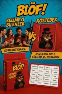 Köstebek Kutu Oyunu Kart Oyunu Sahtekar Kelime Oyunu - Arkadaşlarınız Ailenizle Oynayabileceğiniz Oyun - Eğlenceli Kutu Oyunu