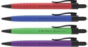 , Faber Versatil Kalem Tri-Click Rubberized 0.5mm, 5084136208000, 1 Adet, Asorti