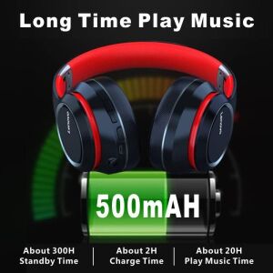HD200 Kablosuz Bluetooth 5.0 Kulak Üstü Kulaklık Siyah
