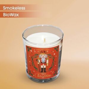 Charm Lab Candle – Kurşun Asker (Nutcracker) Tasarımlı Mum, Turuncu Renk Temalı, 135 G Doğal Biyo Balmumu, 40 Saat Yanma Süresi, Cam Kavanoz, Şık Bristol Kutulu, Yılbaşı Koleksiyonu Hazır Hediye