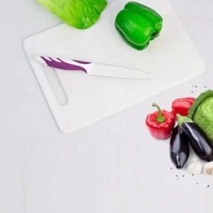 Kesim Panosu, Kesim Tahtası, Saplı ve Düz Seçenek, Beyaz (Büyük)