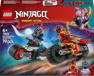 Kai’nin Motosiklet Hız Yarışı 71838-6 Yaş Üzeri Kız ve Erkek Çocuklar Için Kai'nin Yarış Motosikleti ile Ifrit Motosikleti ve 2 Minifigür Içeren Yaratıcı Oyuncak Yapım Seti (79 Parça)