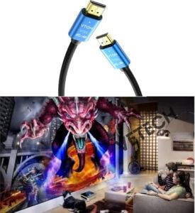 Vetech 4K HDMI Kablosu Hdtv 2.0V Oyuncu Bilgisayarı, Playstation, Xbox, Notebook Için (5 Metre)