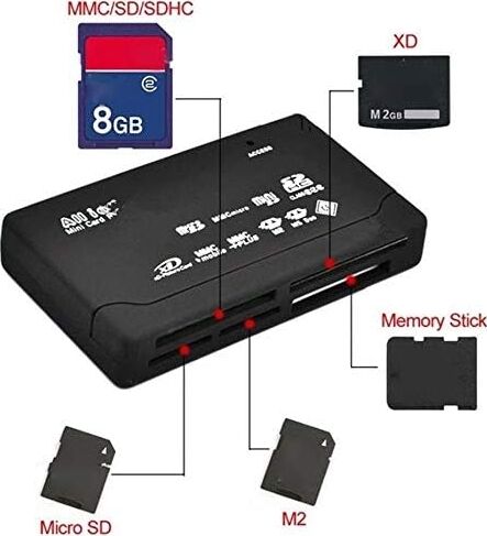 4296 USB Hub Micro Sd Xd Mmc Ms Cf Tf Mini M2 Combo Kart Okuyucu